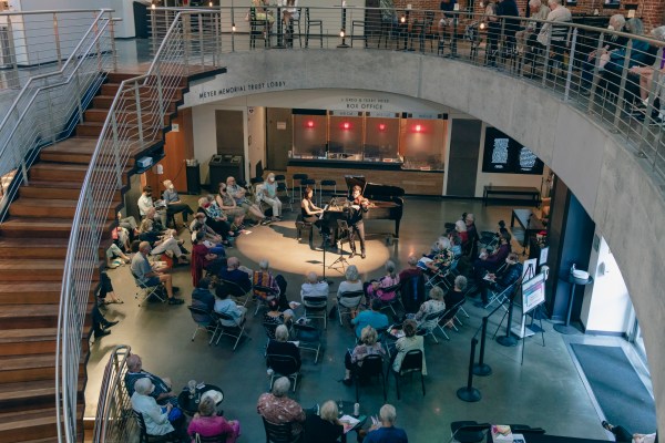 Pianist Ellen Hwangbo and violinist Benjamin Beilman at CMNW's New@Night, July 13 2022. Photo by Shawnte Sims.