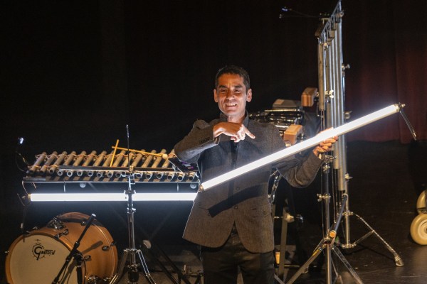 Sandbox Percussion performed Andy Akiho's "Seven Pillars" at Alberta Rose Theatre for CMNW 2022. Photo by Tom Emerson.