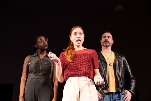 L to R: Samantha Rose Williams, Annie Sherman and Robert Wesley Mason in Renegade Opera's production of "American Patriots." Photo courtesy of Renegade Opera.